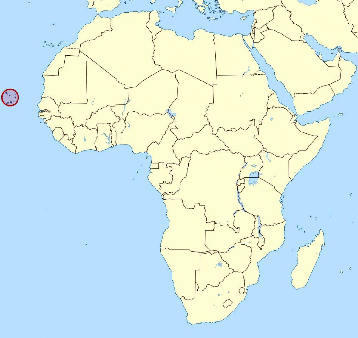 kartta Cape Verde sijainti kartalla