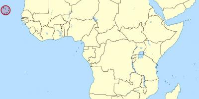Kartta Cape Verde sijainti kartalla